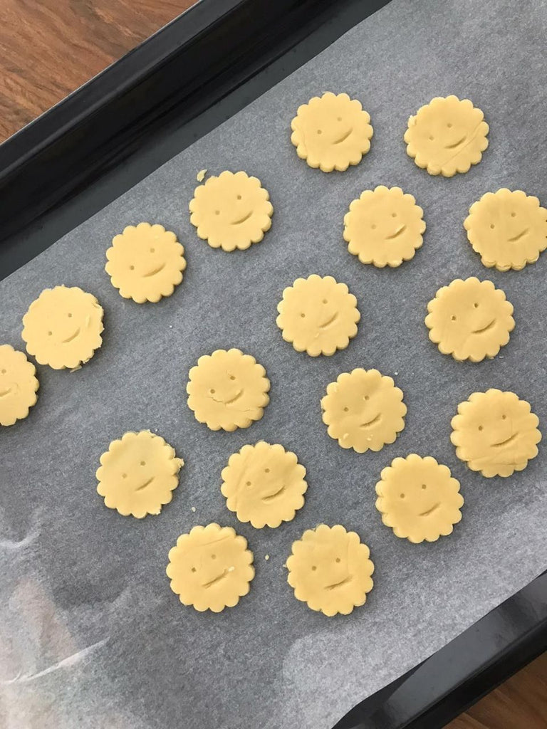 Baking Butter Cookies for Santa