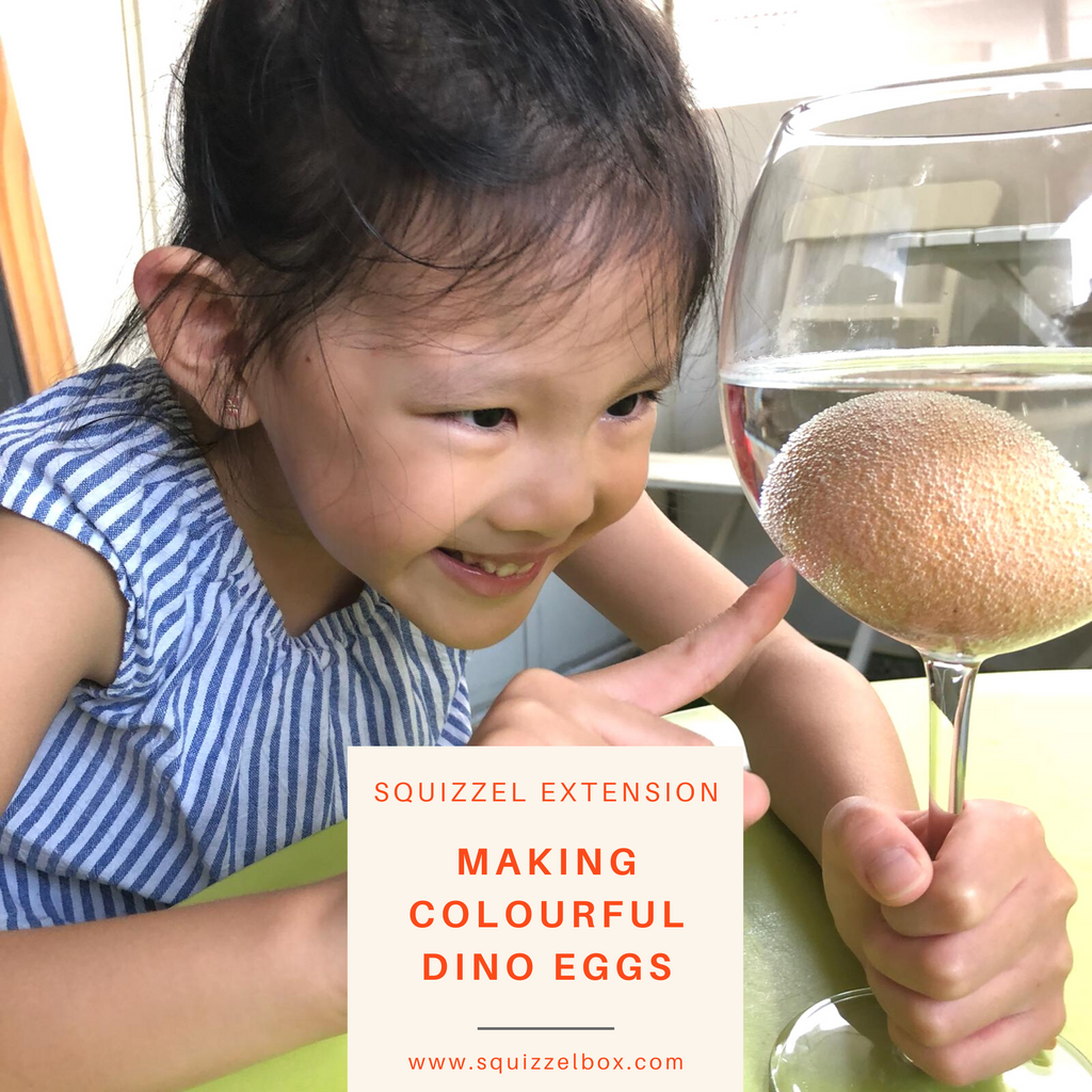 Making Colourful Dino Eggs
